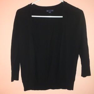 Old Navy 3/4 Sleeve Black Cardigan